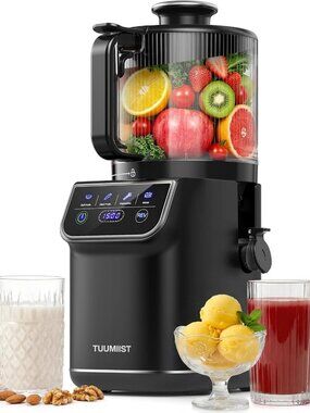 3-in-1 Cold Press Juicer, Smart Masticating Machine for Whole Fruits & Veggies